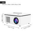 S361 Mini Home Portable LED Projector 1080p HD for Desktop / DVD Speaker(US 100-240V).