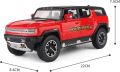 1:24 for Hummer EV SUV Off-Road Alloy Car Die Cast Toy Car Model Sound and Light Children's. 