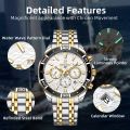 1pc New REWARD Mens Watch Waterproof Sport Wristwatch For Men Stainless Steel Business Quartz Watches Clock Gift For Father Birthday. 