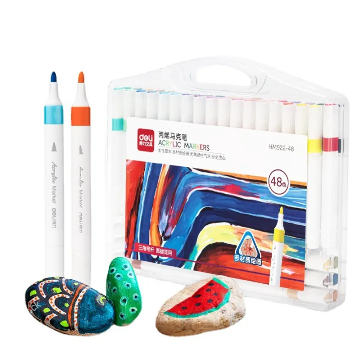 Deli%20acrylic%20marker%20pen%20set%20waterproof%20student%20kids%20art%20painting%20watercolor%20pen%2012/24/36%20stationery%20wholesale%20-%20Image%204