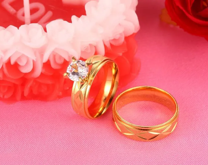 Waterproof%20Tarnish%20Free%20Couple%20Wedding%20Ring%20Jewelry%2018K%20Real%20Gold%20Plated%20Stainless%20Steel%20Zircon%20Diamond%20Engagement%20Rings%20-%20Image%207