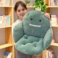Lumbar Support Pillow All-Inclusive One-Piece Cushion Floor Cushion Integrated Floor Cushion Tatami Chair Cushion Office Long-Sitting Backrest. 