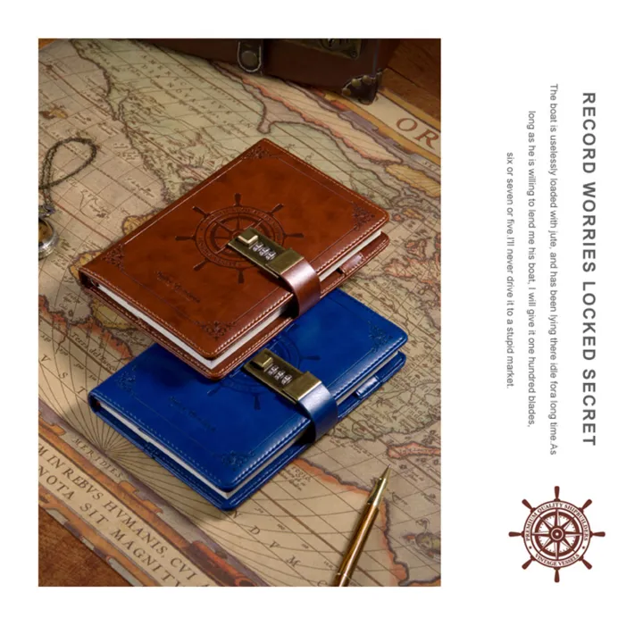 %E3%80%90Fashion%E3%80%91Vint-age%20Journal%20Diary%20with%20Lock%20B6%20PU%20Retro%20Notebook%203-Digit%20Combination%20Private%20Journal%20Line%20Pages%20Writing%20Gift%20for%20Boy%20-%20Image%207