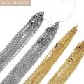 3pcs Metal Chain Iron Connecting Chain Combination Chain Extension for Jewelry Making Findings DIY Supplies.