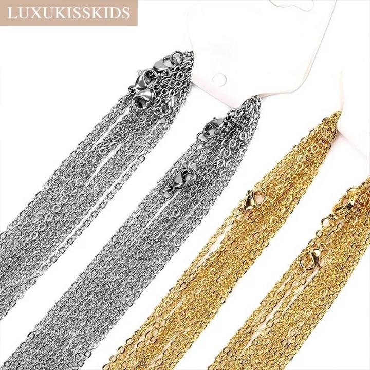 3pcs Metal Chain Iron Connecting Chain Combination Chain Extension for Jewelry Making Findings DIY Supplies