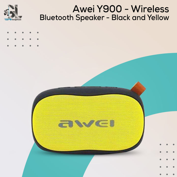 Awei Y900 - Wireless Bluetooth Speaker - Black and Yellow