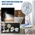 New Rechargeable Folding Table Fan with Led Light -Table Fans - Dhaka Glory. 