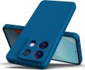 Xiaomi Redmi Note 13 Pro 5G/Poco X6 5G Silicone Matte Flexible Soft Phone Case- Black , Blue - Phone Back Cover.