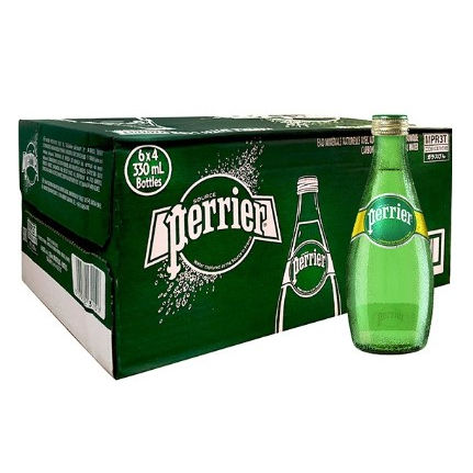 Perrier_Sparkling Natural Mineral Water Glass Bottle 330ml (Pack of 24)