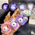 Mini Cartoon Cute Fox Projector Action Figure Key Chain Creative Bunny Animal Camera Toy Keychain Gift for Couple Bag Hanging. 