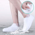 Vintage Rubber Boots Reusable Latex Waterproof Rain Shoes Cover.