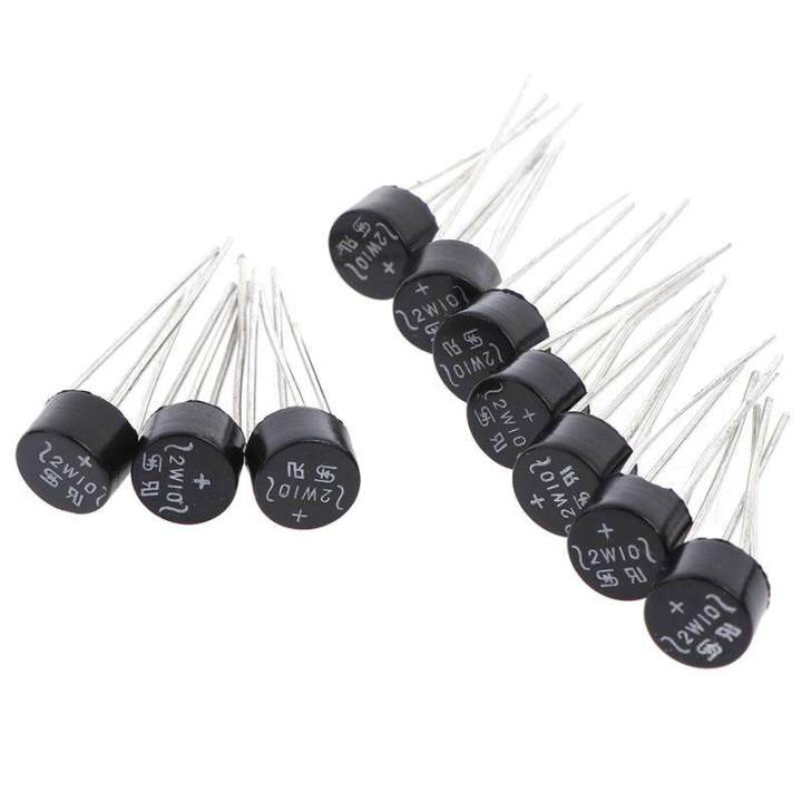10PCS 2W10 2A Bridge Diode Rectifier