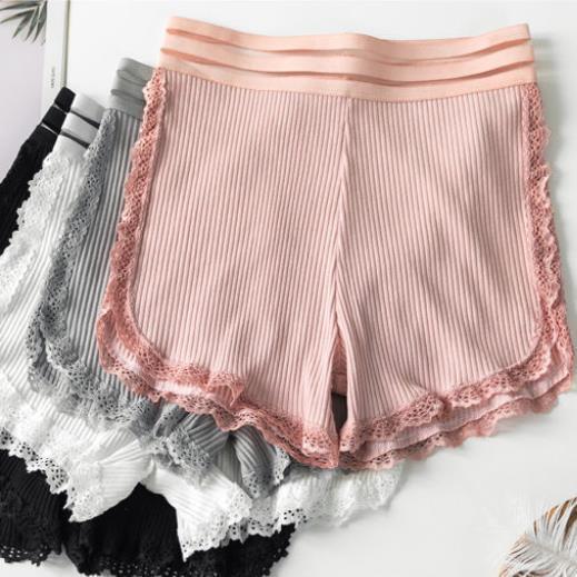 pants women's summer anti-walking plus size outside wearing safety pants, fat mm leggings, lace thin loose three-point shorts