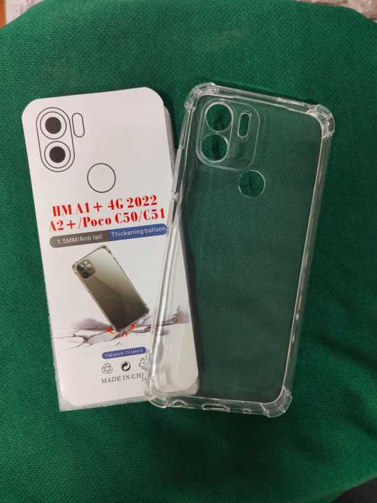 Redmi%20A1%204G/A1plus/A2%20plus/poco%20c50/poco%2051%20Case%20Soft%20Clear%20Transparent%20Shockproof%20cover%20-%20Image%202