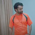Actor Pavel From Bangladeh Black Lava Stone Necklace For Men.