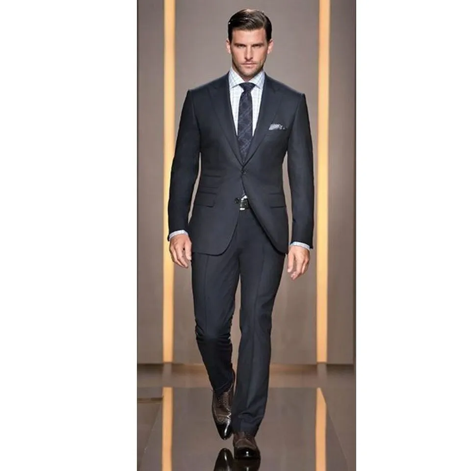 2020 latest Coat Pant Designs Black Formal Wedding Suit for Men