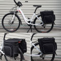 ROSWHEEL Cycling 2 in 1 30L Bicycle Black Rear Double Side Rack Bag Tail Seat Pannier Outdoor Cycling Saddle Storage. 