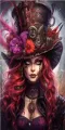 New Diy Diamond Arts Hatted Woman Painting Cross Stitch Large Size Mosaic Embroidery Girl Flowers Picture Wall Decor AA4872. 