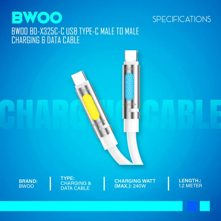 BWOO%20BO-X325C-C%20Type-C%20to%20Type-C%20PD%20240W%201.2%20Meter%20Skin%20Friendly%20Liquid%20Silicone%20Aroma%20Therapy%20with%20RGB%20Light%20Charging%20&%20Data%20Cable%20-%20Image%202