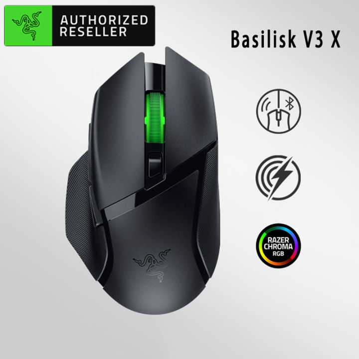 Razer New Original Basilisk V3 X HyperSpeed Wireless Gaming Mouse Mechanical Switches Gen-2-5G Advanced 18K Optical Sensor