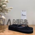 Flip Flops Women's Korean-Style Versatile Casual Fashion Thin Strap Muffin Slippers Women's Summer Non-Slip Flip-Flops Soft Beach Shoes. 