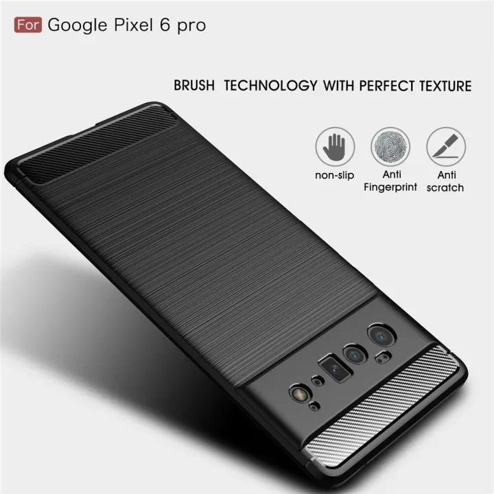 Carbon%20Fiber%20Case%20For%20Google%20Pixel%206%20Pro%20Luxury%20Stylish%20Rubber%20Silicone%20Armor%20Designed%20Shockproof%20Flexible%20Camera%20Bumper%20Protective%20TPU%20Back%20Cover%20-%20Camera%20-%20Phone%20-%20Image%204