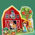 Wooden Sensory Board Life Scene Development Busy Board for Birthday Gifts Boys Girls. 