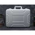 Urecimy Mens Metal Business Briefcase Aluminum Toolbox Luxury Car Case Laptop Document Brief case Silver.