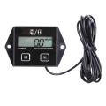 Digital Display Tachometer Timer Engine Tach Hour Meter Gauge Inductive Car Stroke Engine LCD Display for Car Motor Boat. 