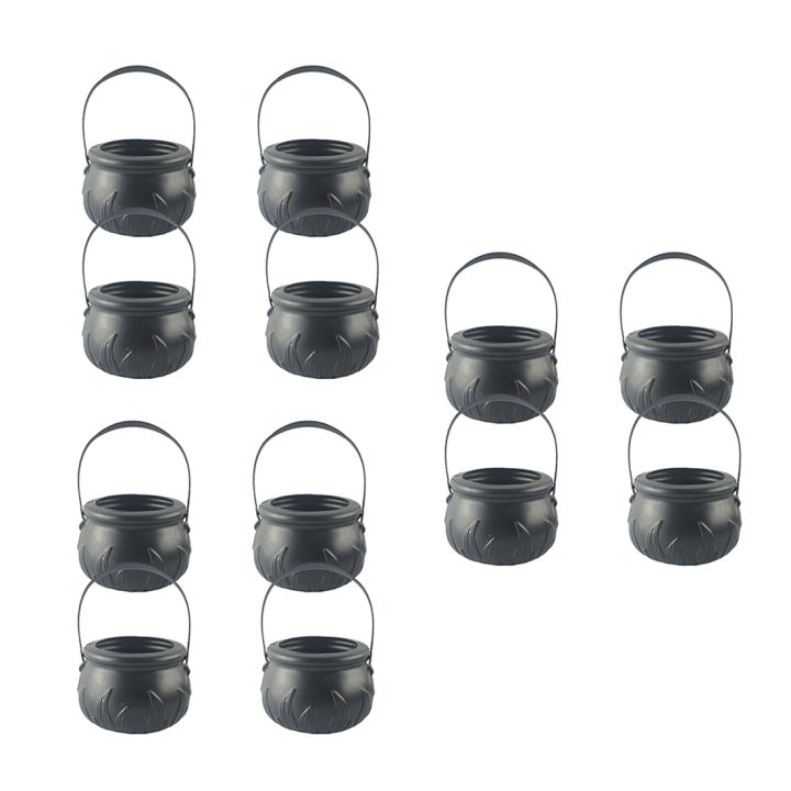 12 Pcs Pumpkin Bucket Halloween Witch Simple Pattern Bucket Halloween Nightclub Bar Scene Decor