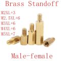 5-50pcs Hex Male to Female M2 M2.5 M3 M4 M5 M6 brass standoff spacer Hexagonal Stud Spacer Hollow lars-10mm. 