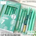 7Pcs/Box Minimalist Transparent 0.5mm Gel Pen High-Quality St Tip Signature Pen Student Quick-Drying Black Ink Pen. 