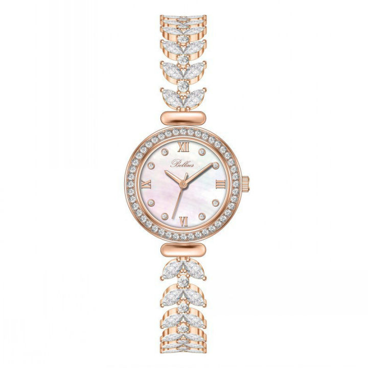 Douyin foreign trade new mermaid watch light luxury fashion diamond set women's watch simple temperament small bracelet h