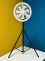 JISULIFE FA17 Rechargeable Fan with LED Ceiling Fan with Long Tripod Stand-. 