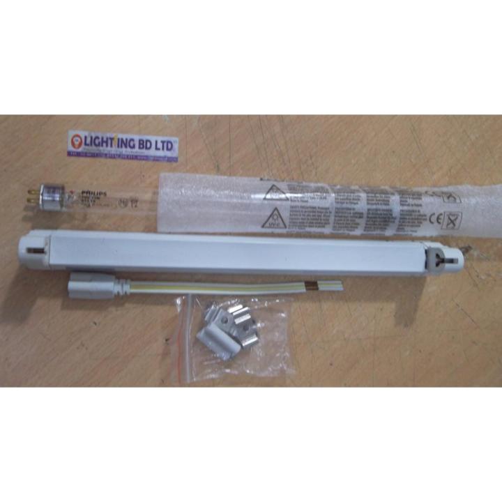 11 Watt Ultraviolet Germicidal UVC Tube Light Complete Set (Virus killing/ flesh-burning death Lamp).It is useful to Sterilize Virus, Bacteria, Mites and other Germs.