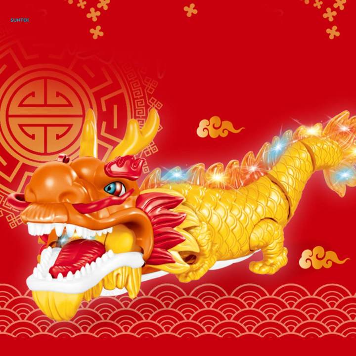 Electric Dancing Chinese Dragon Toys Learning Toy for Children Kids Girls
