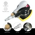 Pneumatic Random Orbit Sander Air Sander Polisher Small Triangular Palm Sander Mouse Detail Sander for Car Corner Paint Care Rust Removal Wood Grinder 70x100mm-#1.