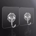 10 Pcs Adhesive Hooks Heavy Duty Wall Hooks 12 Kg (Max) Self Adhesive Hook - Wall Hook.