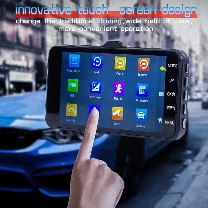 TOHAYIE%204%20Inch%20IPS%20Touch%20Screen%20Dash%20Cam%201080P%20Car%20DVR%20Dual%20Lens%20Car%20Camera%20Dashcam%20Wide%20Angle%20Video%20Recorder%20Rear%20Camera%20Night%20Vision%20with%20Rear%20Camera%20(without%20TF%20Card)%20-%20Image%208