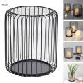 Modern Hollow Lantern Candle Holder Candlestick Vintage Light Candle Stand for L 18cmx21cm.