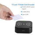 TTLOCK Smart Card Encoder NFC 13.56M M1 IC Card Reader RFID Chip Scanner for TT Hotel TT Rental System Software Easy to Use. 