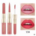 Double-ended Lip Gloss Lip Liner Make-up Matte Waterproof Long-lasting Lip Glaze Moisturizing Lipsticks Makeup Lip Pencil. 