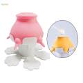 Pet Milk Bowl Pets Nursing Bottle Anti Choking 5 Nozzles Nursing Station Pink Folding Base. 