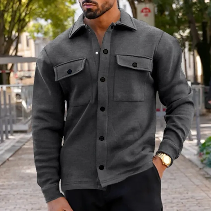 Fashion%20Patch%20Pockets%20Cargo%20Shirt%20Jacket%20Men%20Streetwear%202024%20Spring%20Trendy%20Solid%20Color%20Coats%20For%20Mens%20Clothes%20Casual%20Outerwear%20-%20Image%203