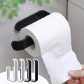 Self-adhesive Non Perforated Wall Roll Paper Holder Toilet Paper Hanger Fresh Film Storage Rack Wall Hanging. 