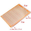 Vero Board - 6.5*14.5 cm, Dot System - Brown - Versatile Prototyping Platform for Electronics Projects.