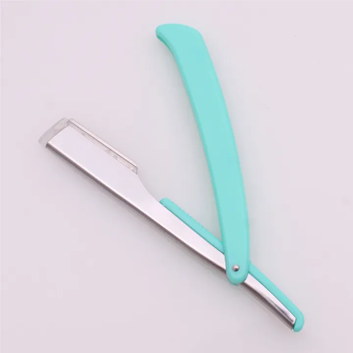 Barber%20Shaving%20Razor%20Blade%20Folding%20Shaving%20Knife%20ABS%20Straight%20Hair%20Cut%20Razors%20Holder%20Beard%20Shaver%20Tools%201%20Pcs%20+%2010%20Blades%2074#%20-%20Image%202