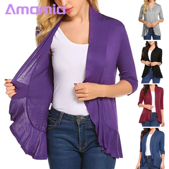 Amamia%20Lady%20Cardigan%20Long%20Sleeves%20Loose%20Ruffle%20Women%20Cardigan%20-%20Image%209