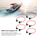 Blade Fuse Adapter Kit, Car Add Circuit Fuse Adapter Double End Sturdy for DIY.