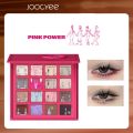 Joocyee Pink Powder Multi-Color Eye Shadow Palette 16 Colors Matte Shimmer Glitter Women Beauty Cosmetic Eye Face Makeup.